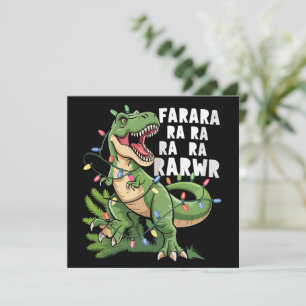 Dinosaur-Weihnachtsbaum Rex Weihnachtsgeschenke  Feiertagskarte