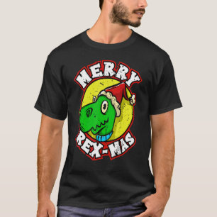 Dinosaur Weihnachtsjunge Kinder Merry Rex Mas Xmas T-Shirt