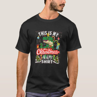 Dinosaur Weihnachtskids Trex Das ist mein Christus T-Shirt