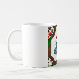 Dinosaur Weihnachtsmann Hut Kunst  Kaffeetasse