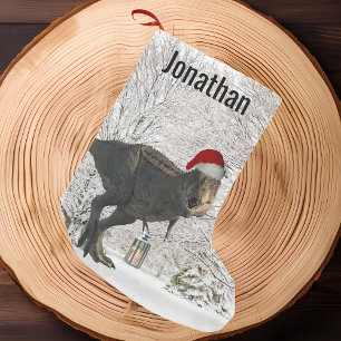 Dinosaur Weihnachtsmann Tyrannosaurus T-Rex Name W Kleiner Weihnachtsstrumpf