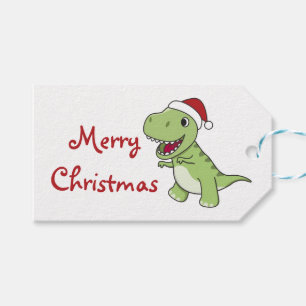 Dinosaur Weihnachtsschnee Winter T-Rex Dino Trucke Geschenkanhänger
