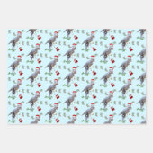Dinosaur Weihnachtswrapping Paper Sheets Geschenkpapier Set (Vorderseite 2)
