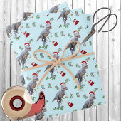 Dinosaur Weihnachtswrapping Paper Sheets Geschenkpapier Set