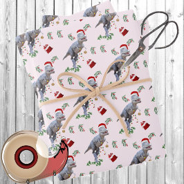 Dinosaur Weihnachtswrapping Paper Sheets Geschenkpapier Set