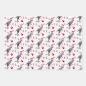 Dinosaur Weihnachtswrapping Paper Sheets Geschenkpapier Set (Vorderseite 2)