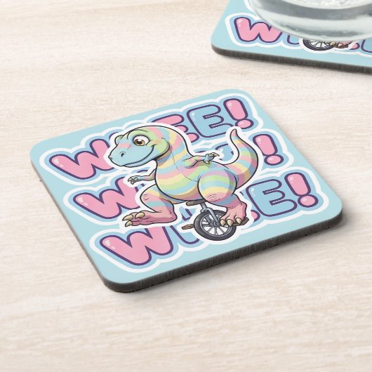 Dinosaur,Whee!!! Getränkeuntersetzer (Linke Seite)