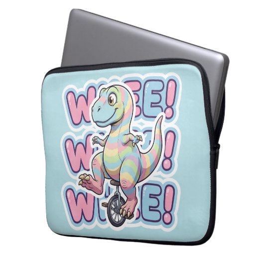 Dinosaur,Whee!!! Laptopschutzhülle (Vorderseite Links)
