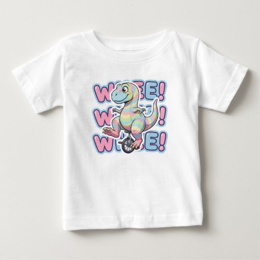 Dinosaur, Wheeee!!! Baby T-shirt (Vorderseite)