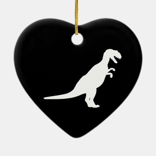 Dinosaur White Keramikornament (Hinten)