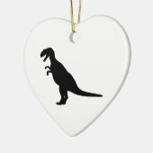 Dinosaur White Keramikornament (Links)