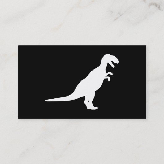 Dinosaur White Visitenkarte (Vorderseite)
