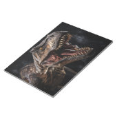 Dinosaur Wild Beast Portrait Fierce Power Notizblock (angewinkelt)