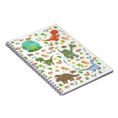 Dinosaur-Wildlife-Spiralblock Notizblock (Rechte Seite)
