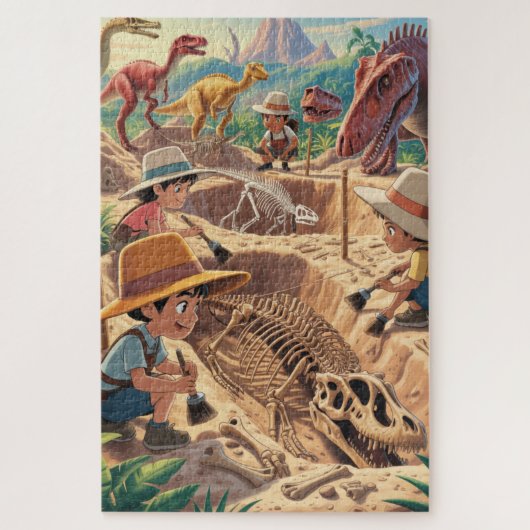 Dinosaur world discovery dig Puzzle (Vertikal)