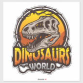 Dinosaur World Stickers Aufkleber (Blatt)