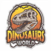 Dinosaur World Stickers Aufkleber (Vorderseite)