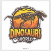 Dinosaur World Stickers Aufkleber (Blatt)