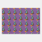 Dinosaur Wrapping Paper - Abstrakte Dino Gift Wrap Geschenkpapier Set (Vorderseite)