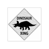 Dinosaur Xing Gummistempel (Prägung)