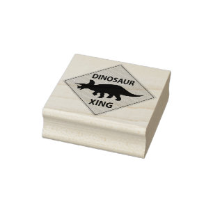 Dinosaur Xing Gummistempel