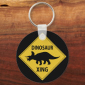 Dinosaur Xing Schlüsselanhänger (Vorderseite)