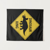 Dinosaur Xing Wandteppich (Vorderseite (Horizontal))