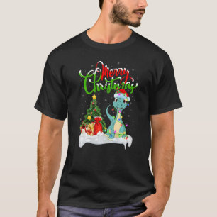 Dinosaur Xmas Dekorationen Santa Dinosaur Christma T-Shirt