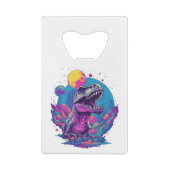 Dinosaur Xmas Tree Buffalo Kariert Trex Dinosaur C Geldbeutel Flaschenöffner (Rückseite)