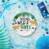 Dinosaur Young Wild Three Birthday Party Teller (Party)