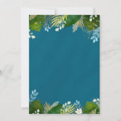 Dinosaur Young Wild und drei Dinosaurier Geburtsta Einladung (Rückseite)