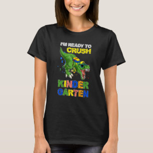 Dinosaur Zurück zur Schule Ich bin bereit, den Kin T-Shirt