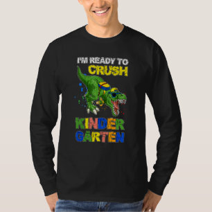 Dinosaur Zurück zur Schule Ich bin bereit, den Kin T-Shirt