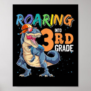 Dinosaur Zurück zur Schule Ich bin bereit, die 3. Poster