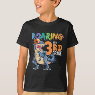 Dinosaur Zurück zur Schule Ich bin bereit, die 3.  T-Shirt