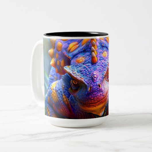 DInosaur Zweifarbige Tasse (Vorderseite Links)