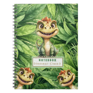 Dinosaurien-Foto-Spiralblock mit individuellem Nam Notizblock