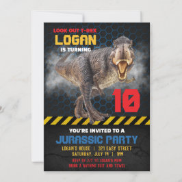 Dinosaurien-Party-Einladung Einladung