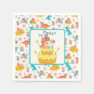 Dinosaurien-Party Serviette