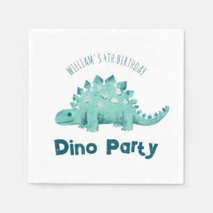 Dinosaurien-Party Stegosaurus Kindergeburtstag Serviette
