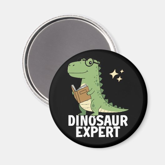 Dinosaurienexperte - Coole Wissenschaft Dino T-Rex Magnet (Vorderseite/Rückseite)