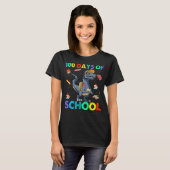 Dinosaurier 100. Schultag T-Shirt (Vorne ganz)