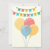 Dinosaurier 1. Geburtstag Einladungen (Rückseite)