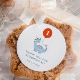 Dinosaurier 1. Geburtstag Party Sticker