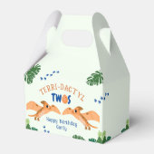 Dinosaurier 2. Geburtstag Funny Green Pterodactyl Geschenkschachtel (Vorderseite)