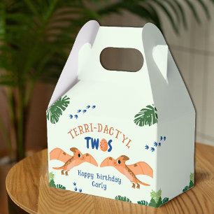Dinosaurier 2. Geburtstag Funny Green Pterodactyl Geschenkschachtel