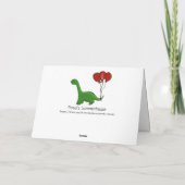Dinosaurier 30. (oder irgendein) Geburtstagsneffe Karte (Rückseite)