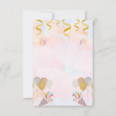 Dinosaurier 3. Geburtstagseinladung Dankeskarte (Rückseite)