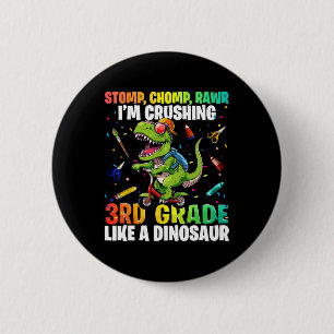 Dinosaurier 3. Klasse Zurück zur Schule Erster Tag Button