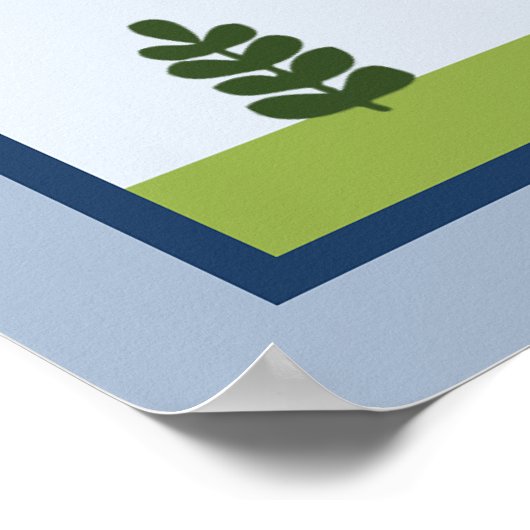 Dinosaurier 3 Wall Art Poster (Ecke)